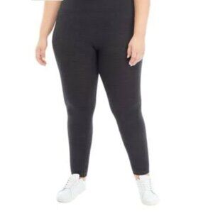 Wonderly Plus Size Heather Gray Fleece Lined Leggings 1X NWT